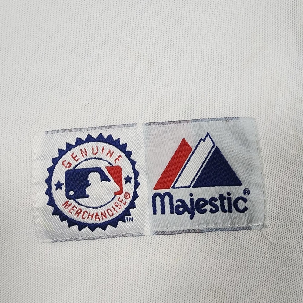 Vintage Houston Astros Majestic Jersey Mens XL White Made USA Baseball BP Shirt - Picture 8 of 11